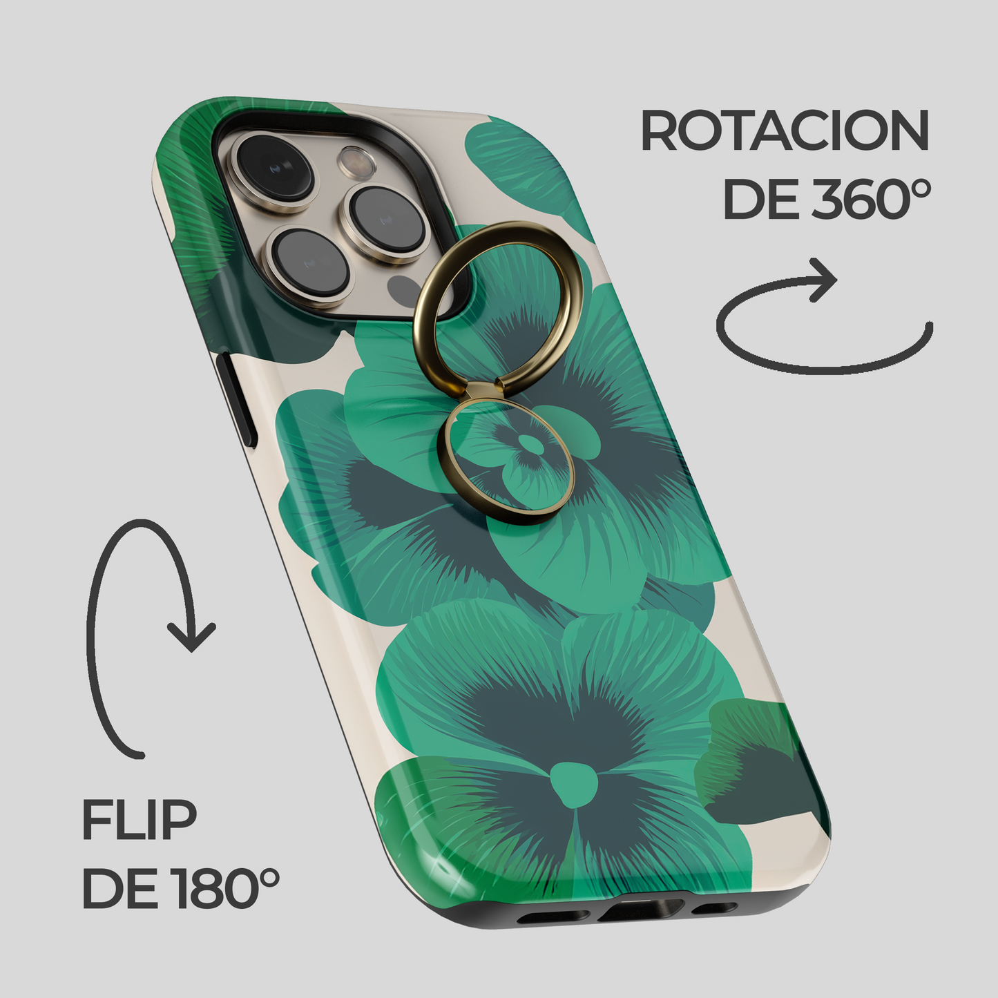 Soporte de anillo para celular Jade Bloom