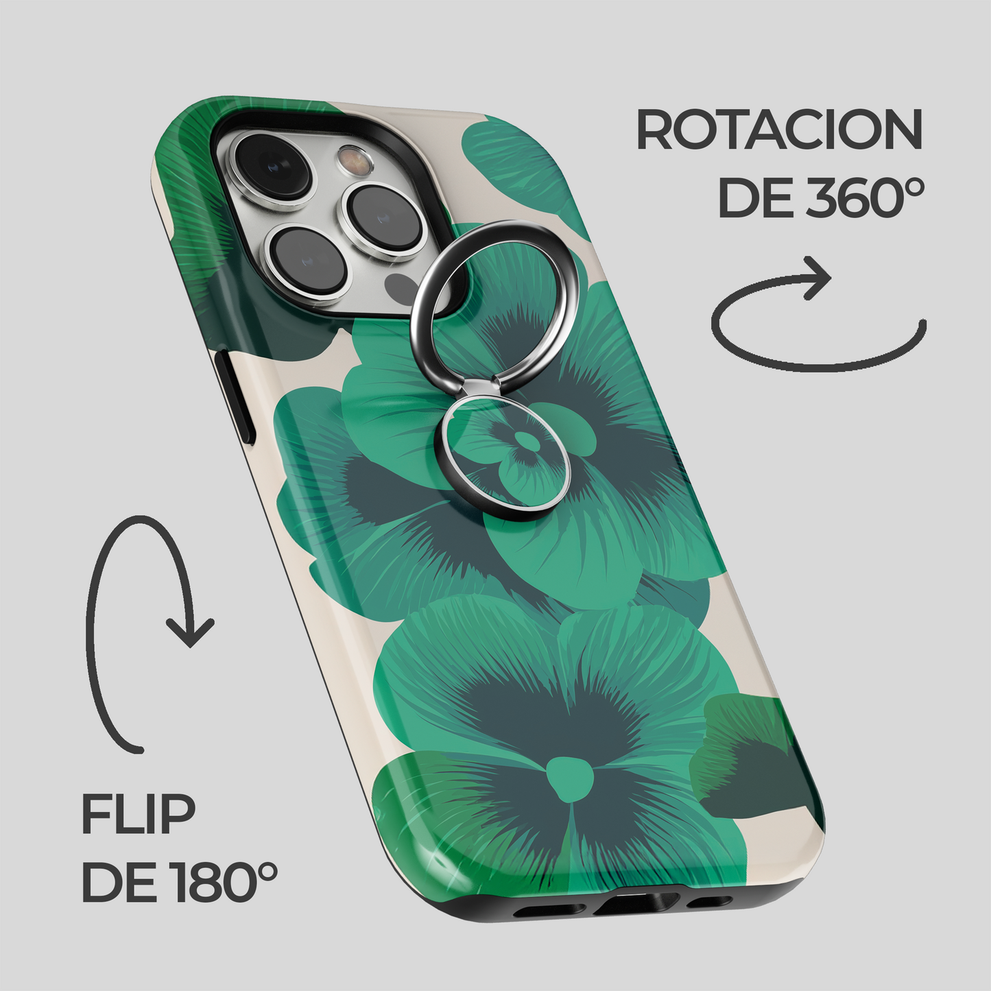 Soporte de anillo para celular Jade Bloom