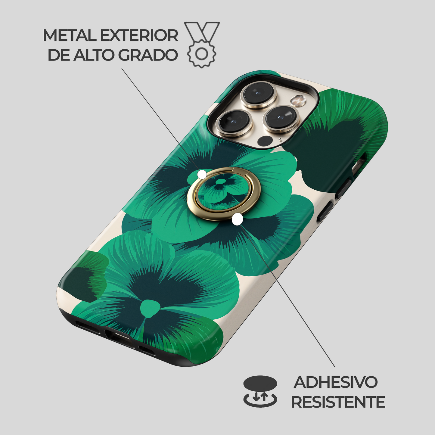 Soporte de anillo para celular Jade Bloom