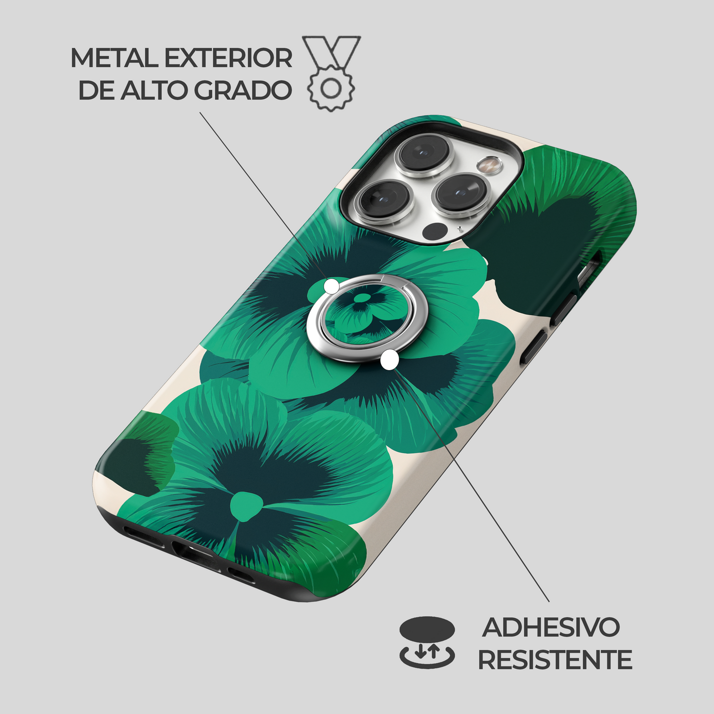 Soporte de anillo para celular Jade Bloom