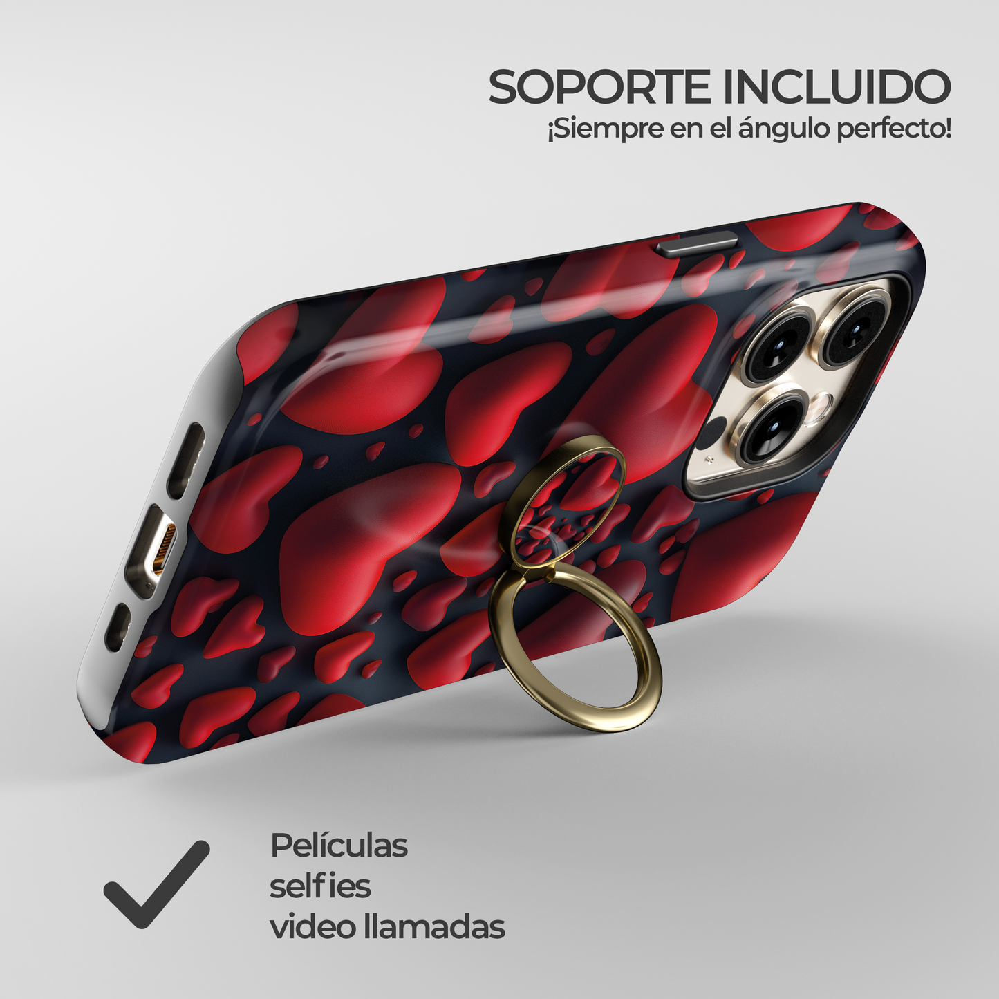 Soporte de anillo para celular Red Riot