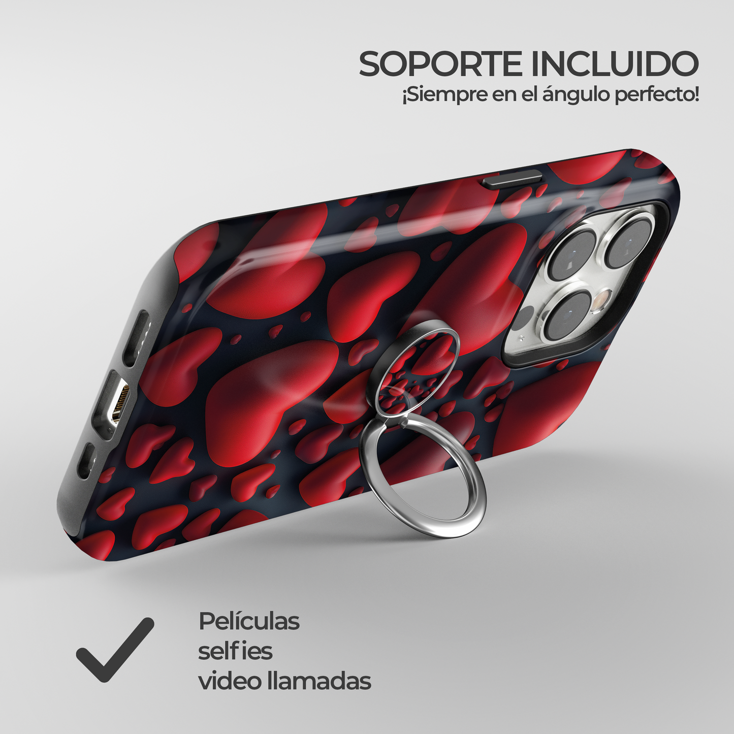 Soporte de anillo para celular Red Riot