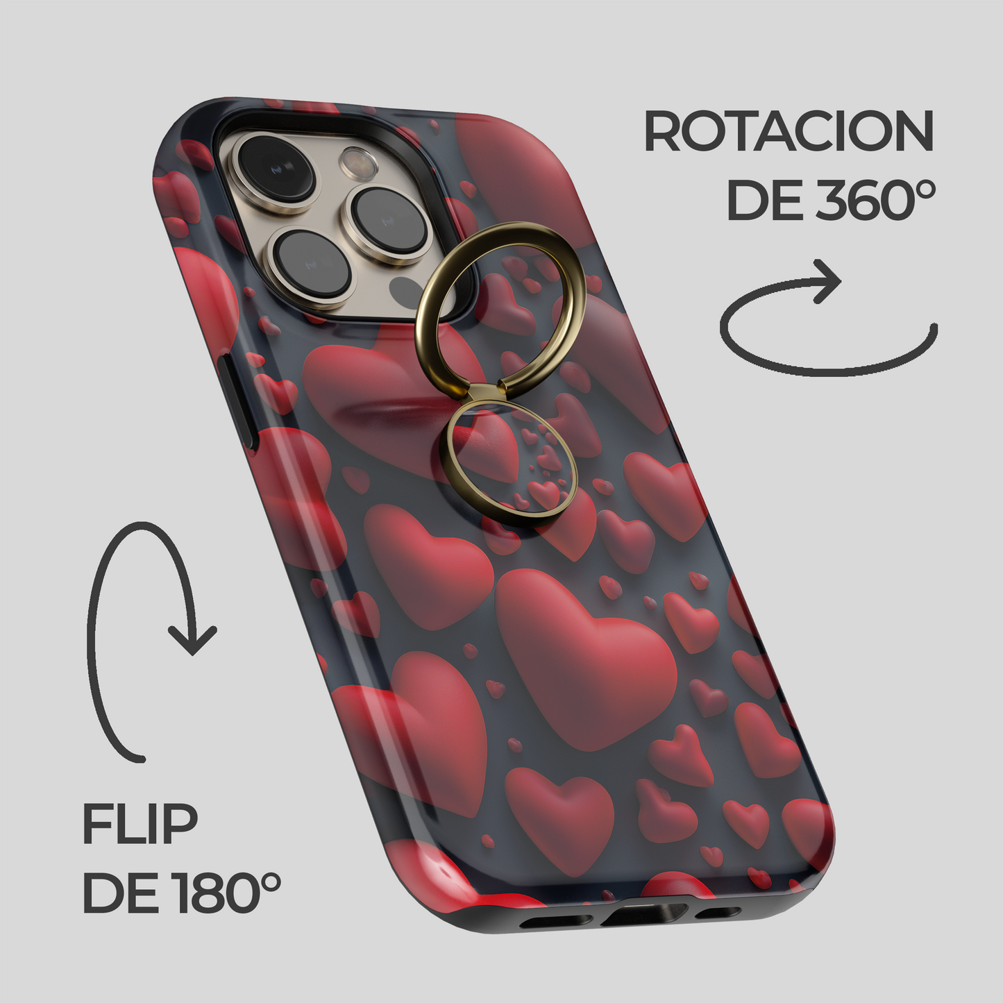 Soporte de anillo para celular Red Riot