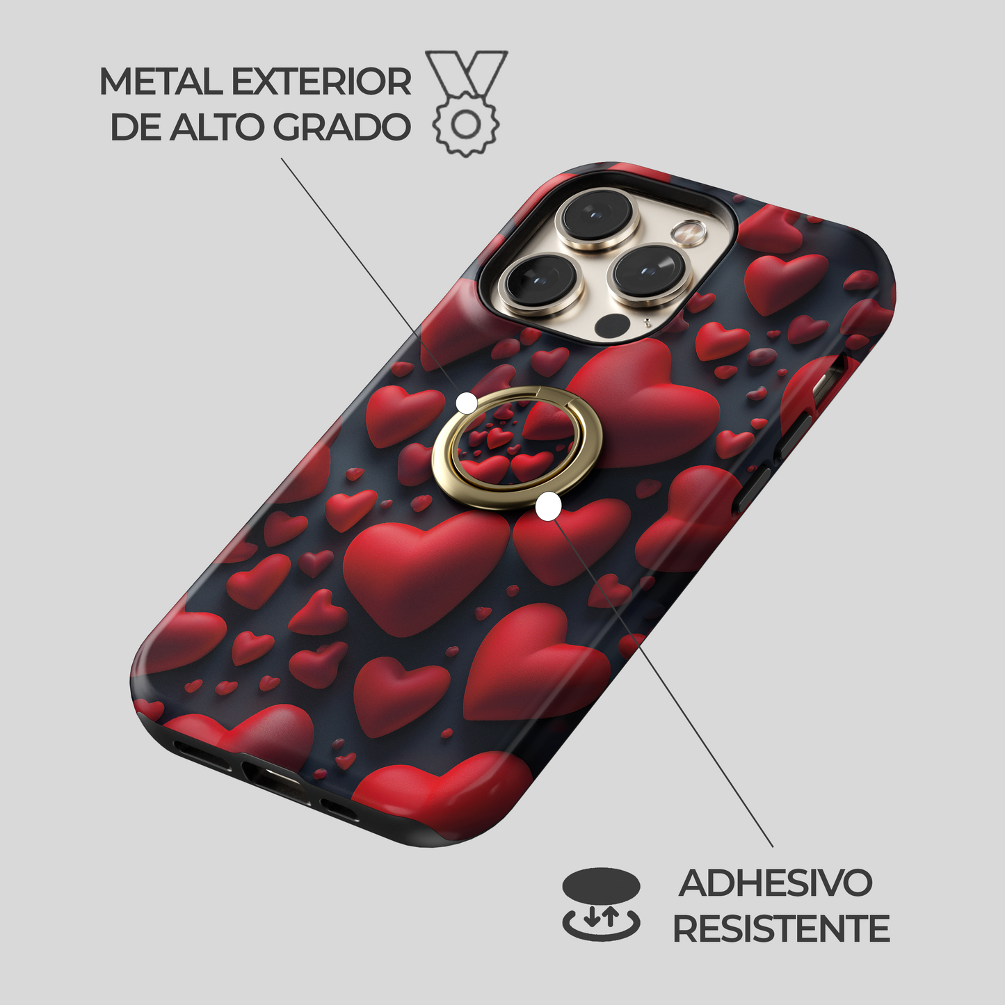 Soporte de anillo para celular Red Riot