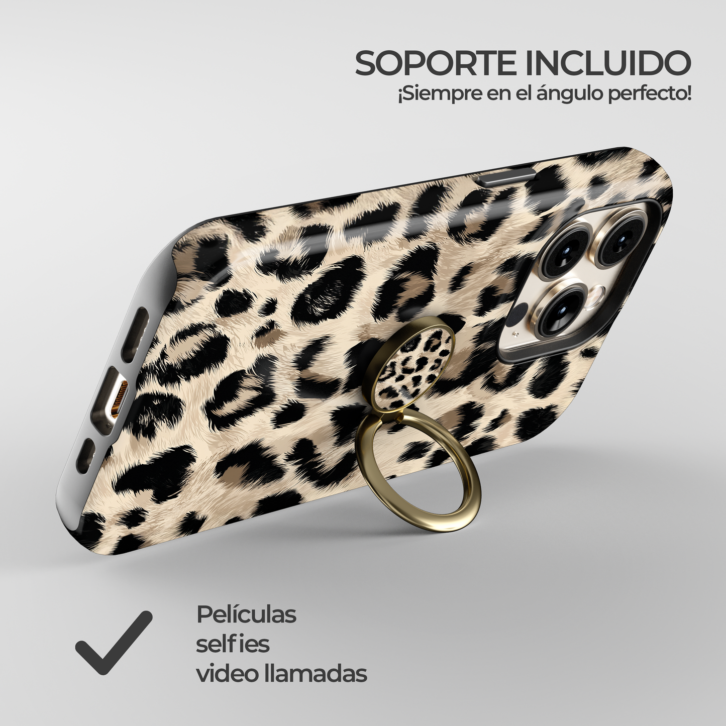 Soporte de anillo para celular Leopard Vibe