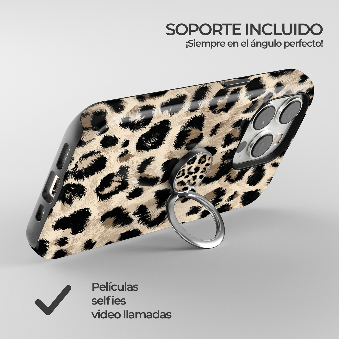 Soporte de anillo para celular Leopard Vibe