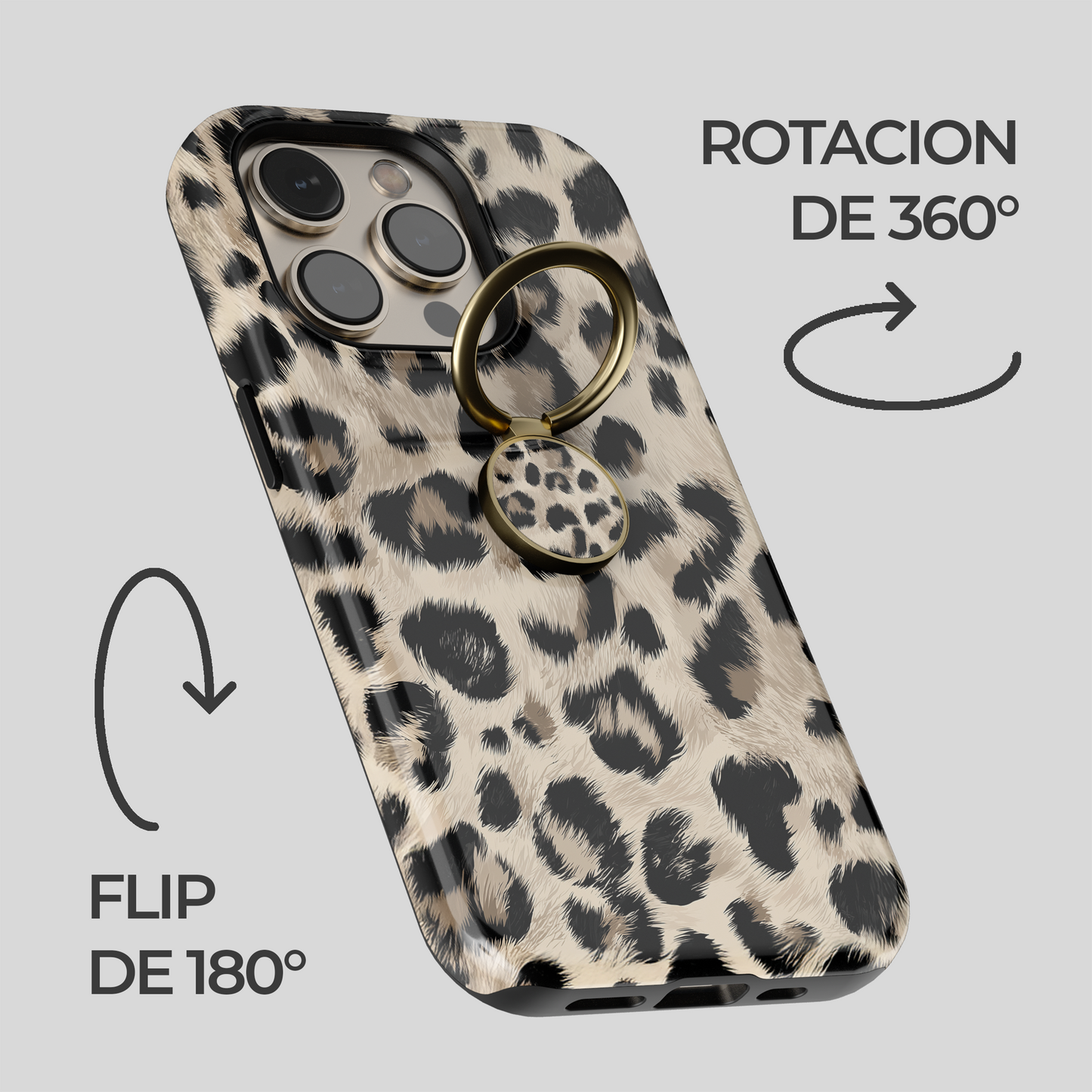 Soporte de anillo para celular Leopard Vibe