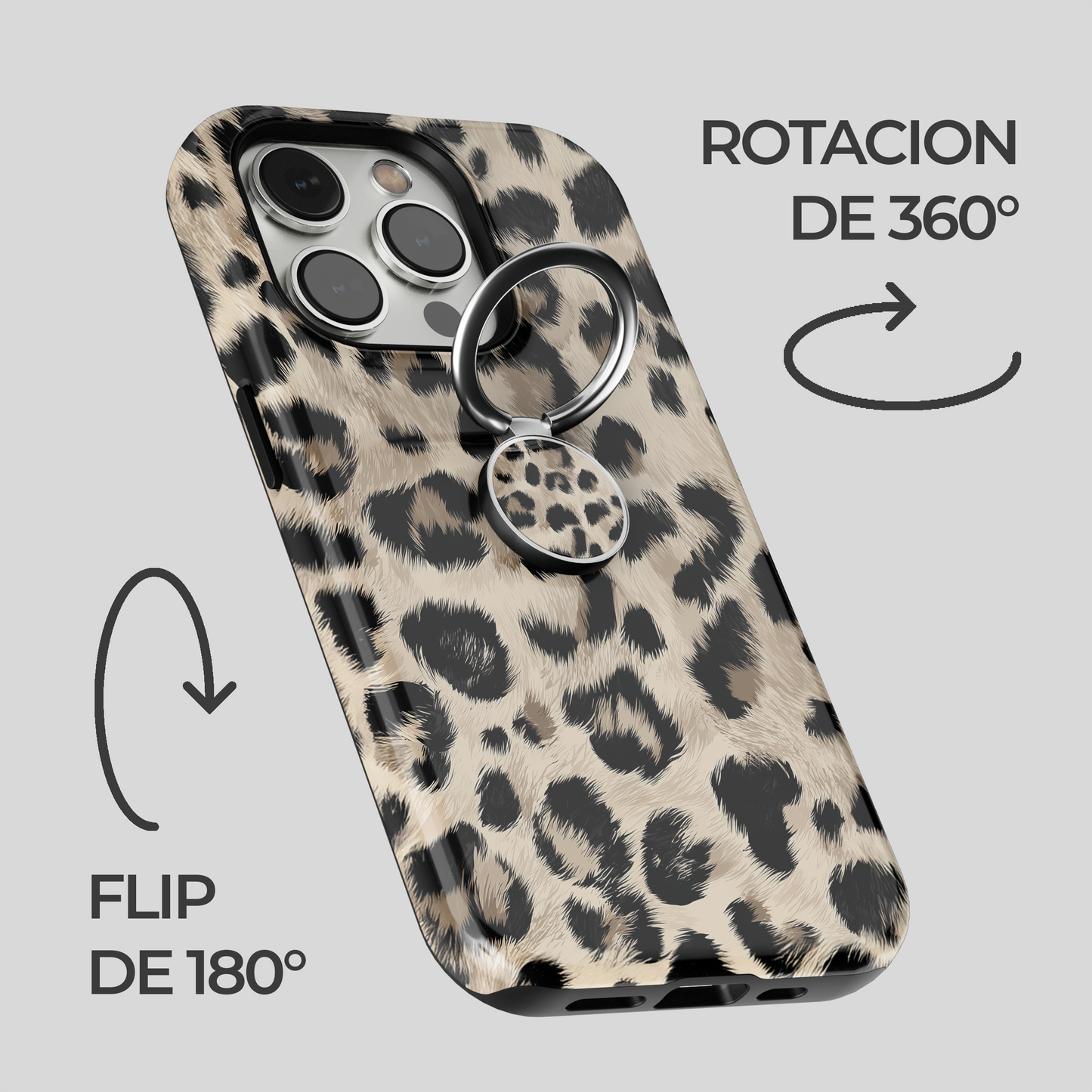 Soporte de anillo para celular Leopard Vibe