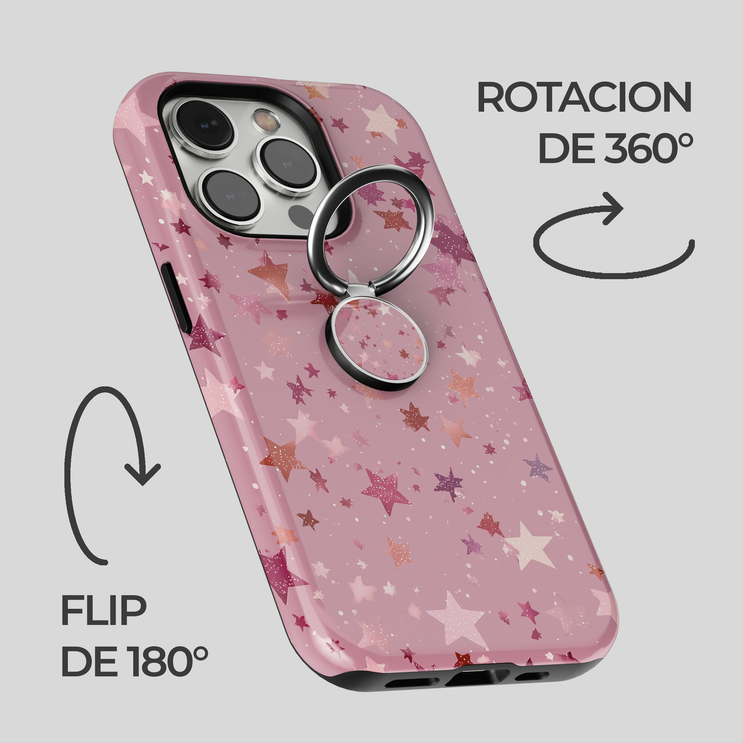 Soporte de anillo para celular Pink Confetti