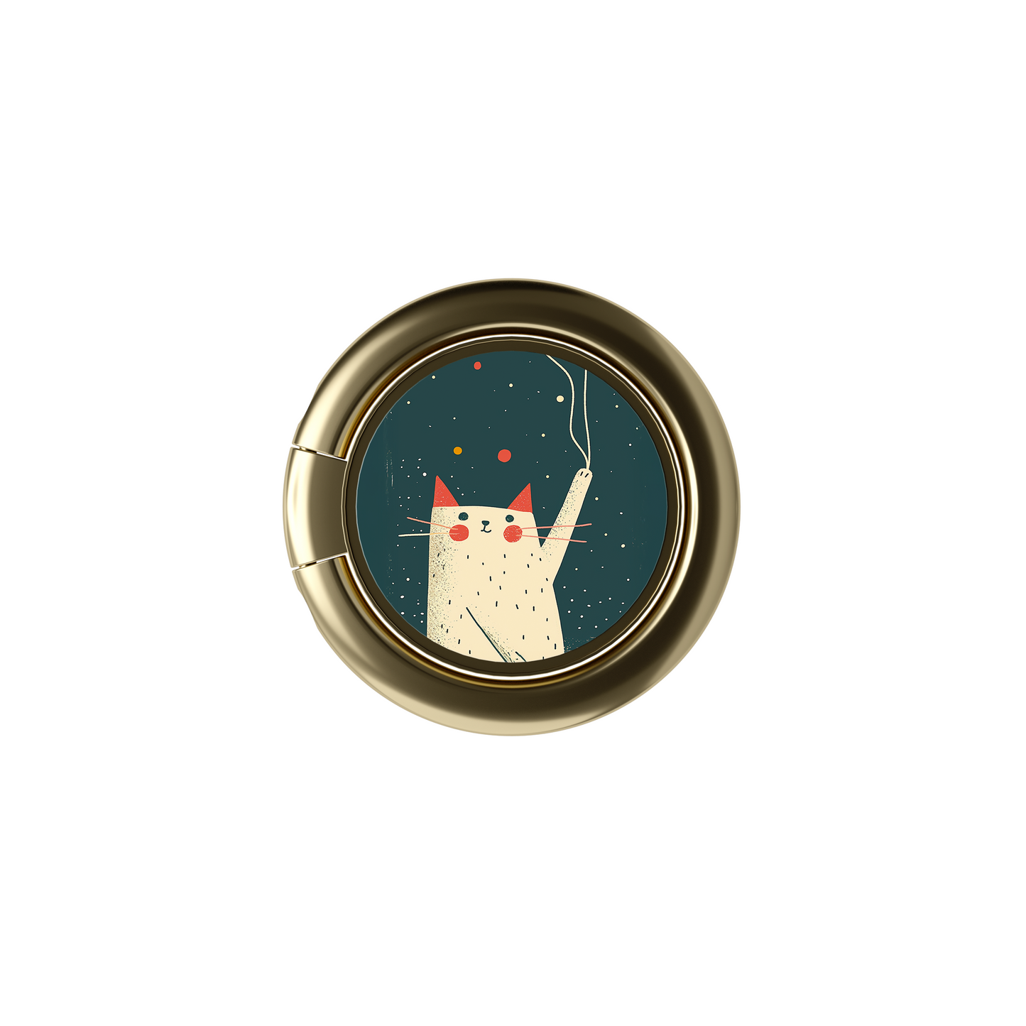 Soporte de anillo para celular Cozy Kitty