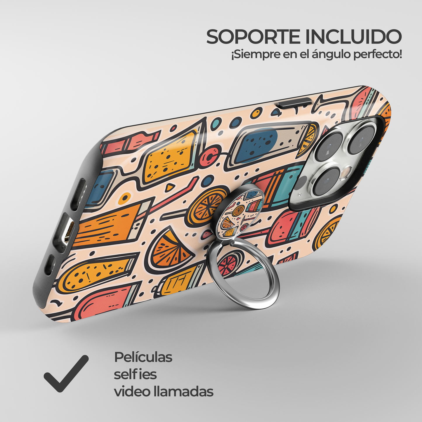 Soporte de anillo para celular Cocktail Pop