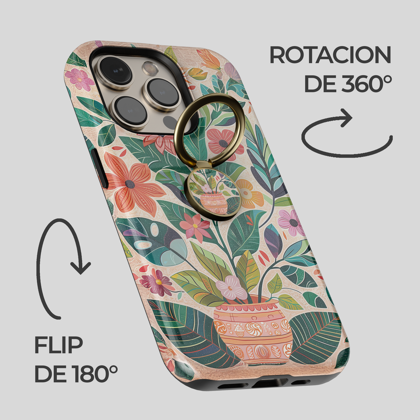 Soporte de anillo para celular Folk Garden