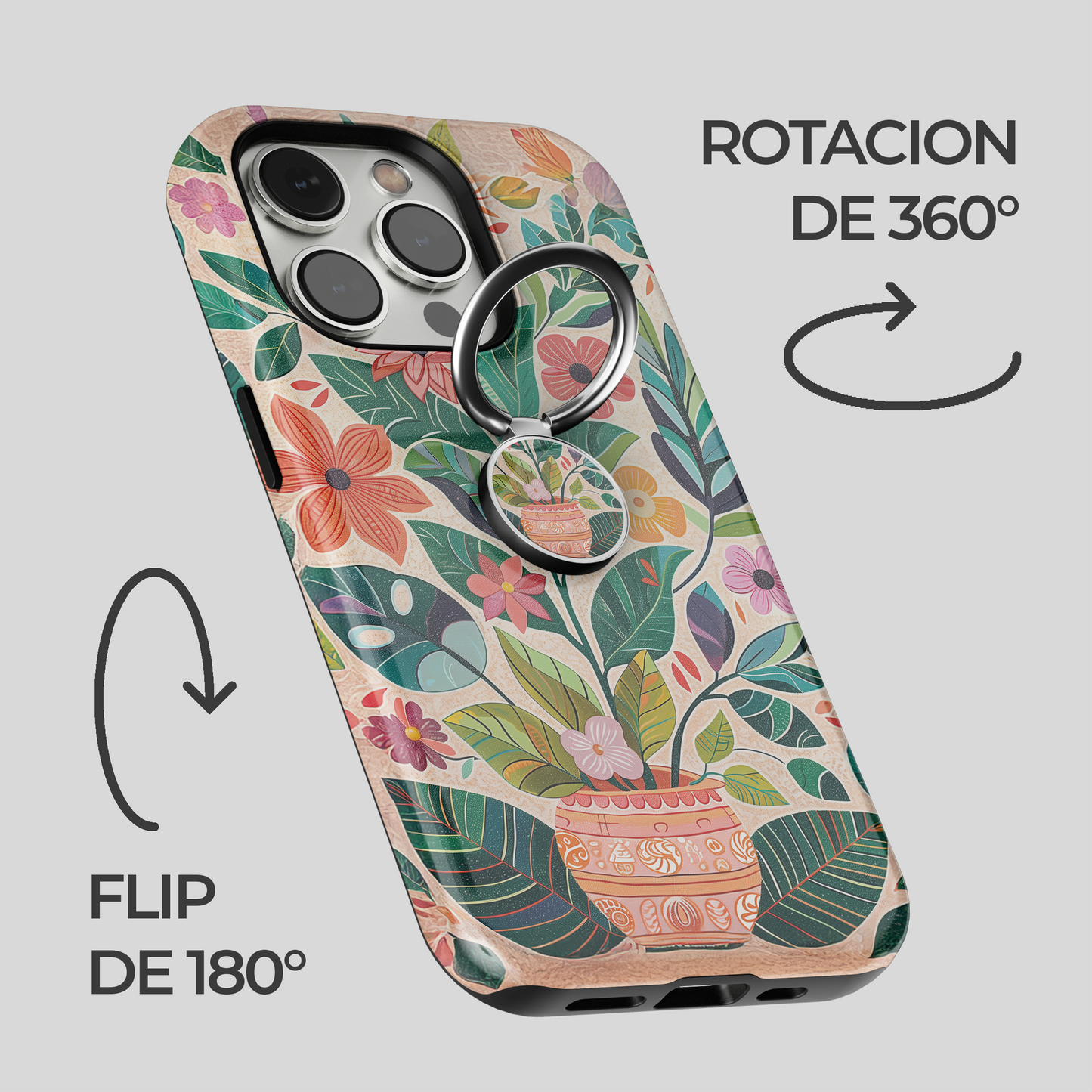 Soporte de anillo para celular Folk Garden