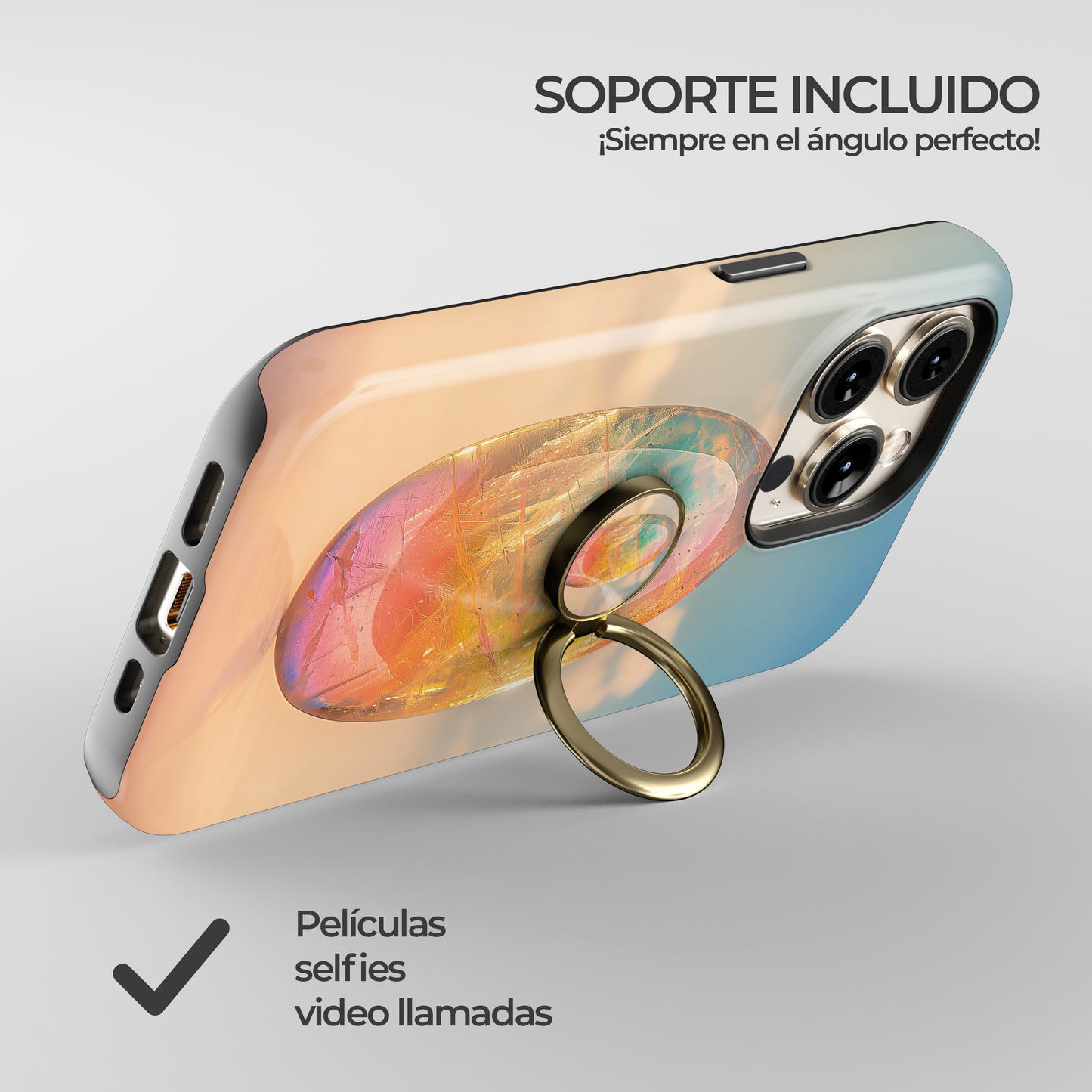 Soporte de anillo para celular Cosmic Egg