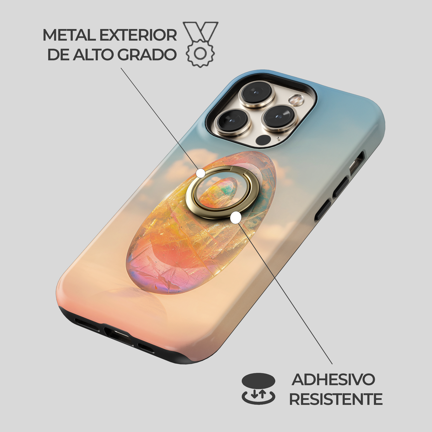 Soporte de anillo para celular Cosmic Egg