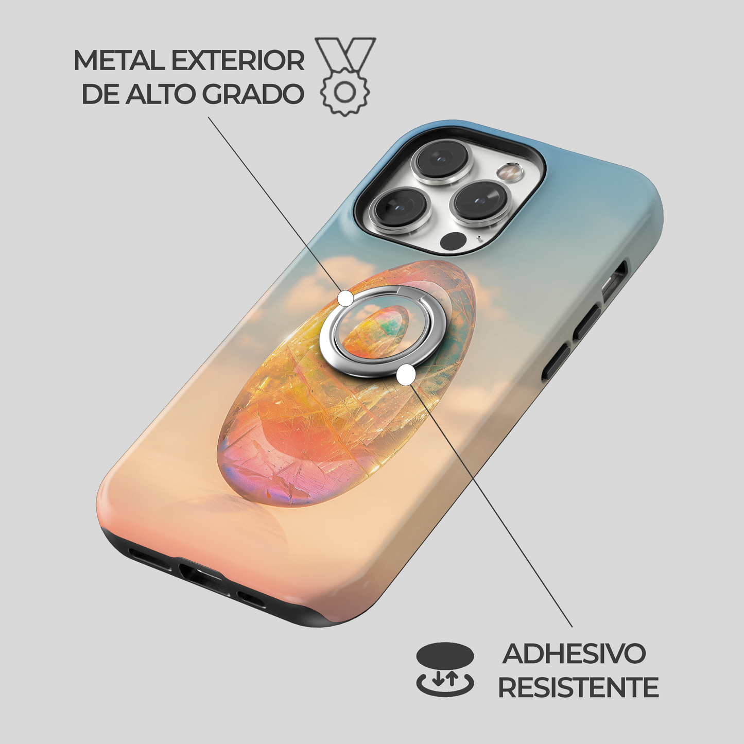 Soporte de anillo para celular Cosmic Egg