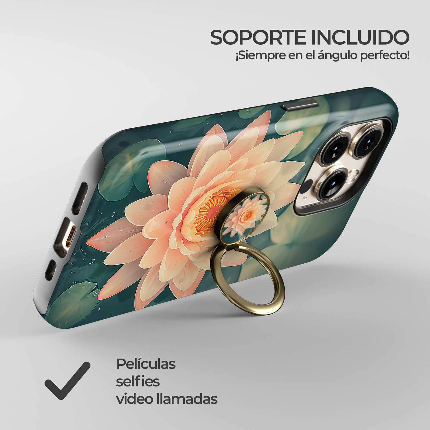 Soporte de anillo para celular Zen Bloom