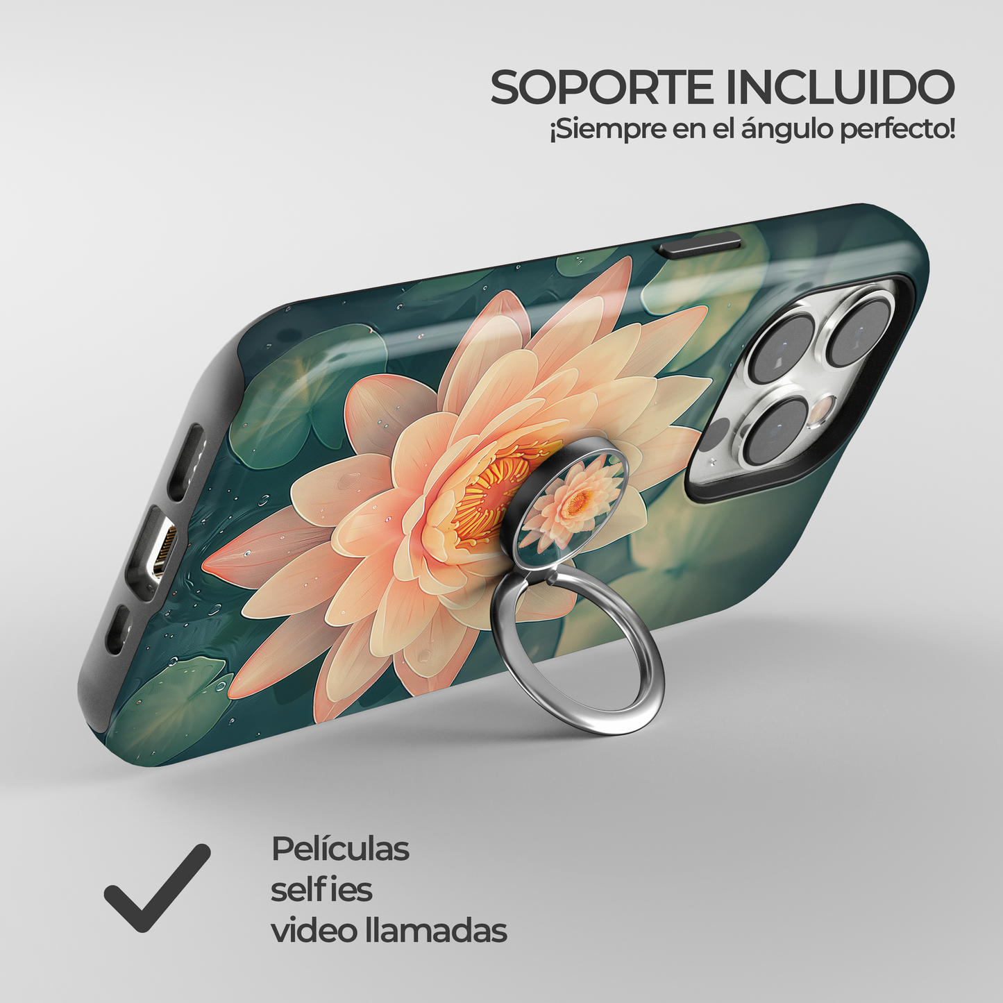 Soporte de anillo para celular Zen Bloom