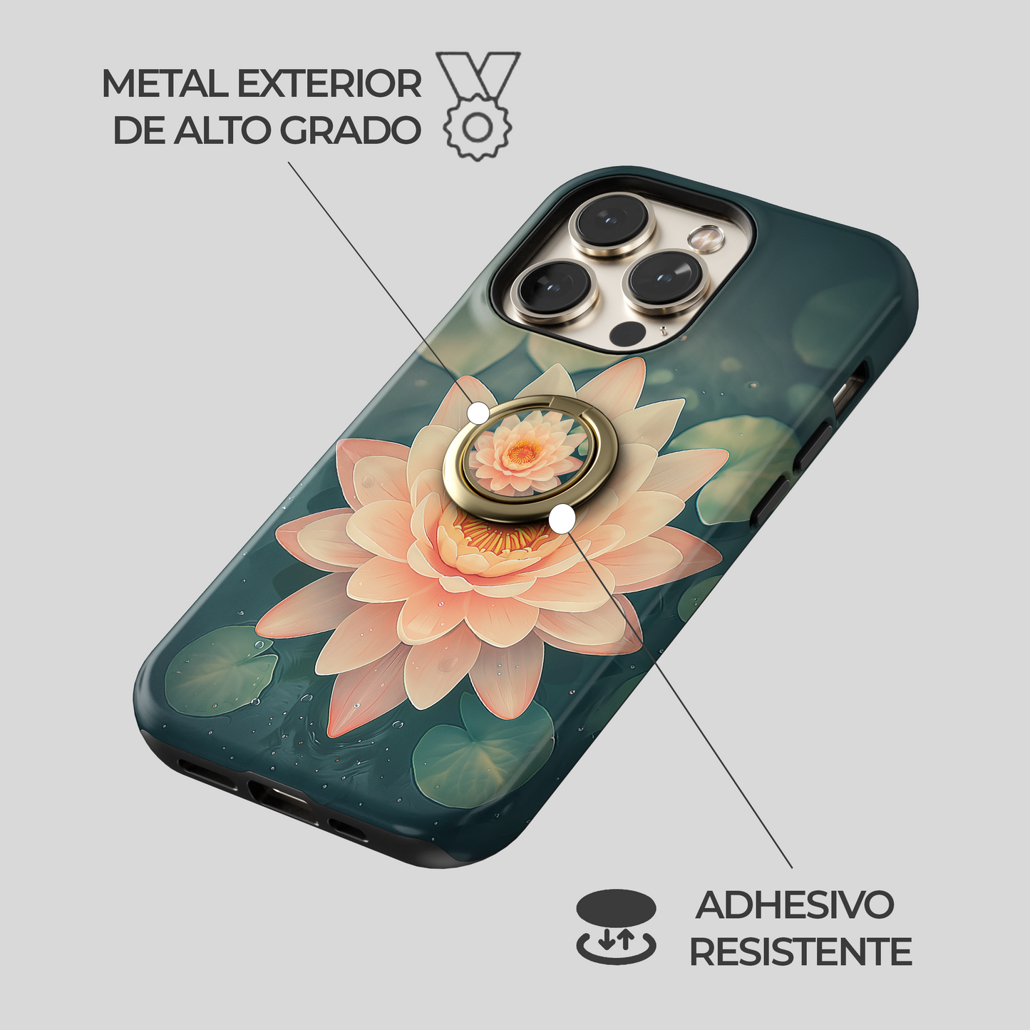 Soporte de anillo para celular Zen Bloom