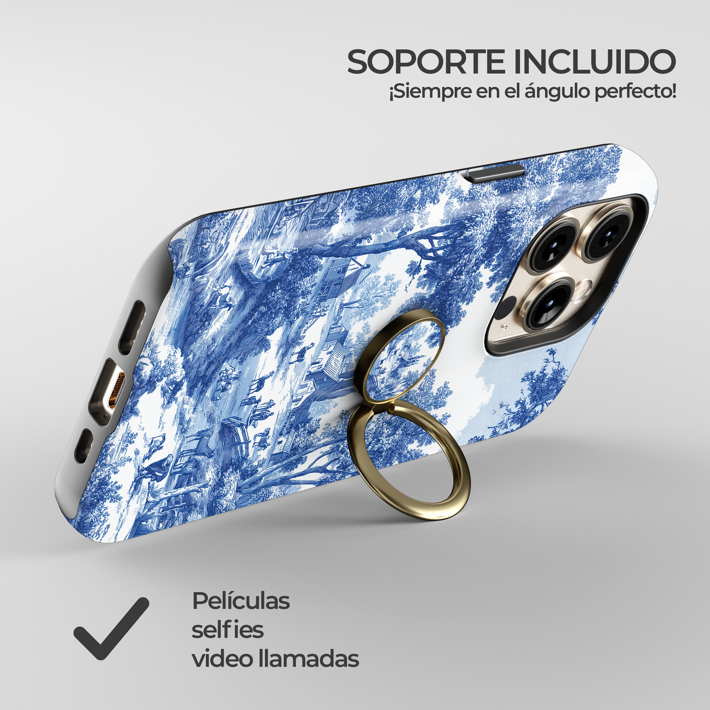 Soporte de anillo para celular Toile Chic