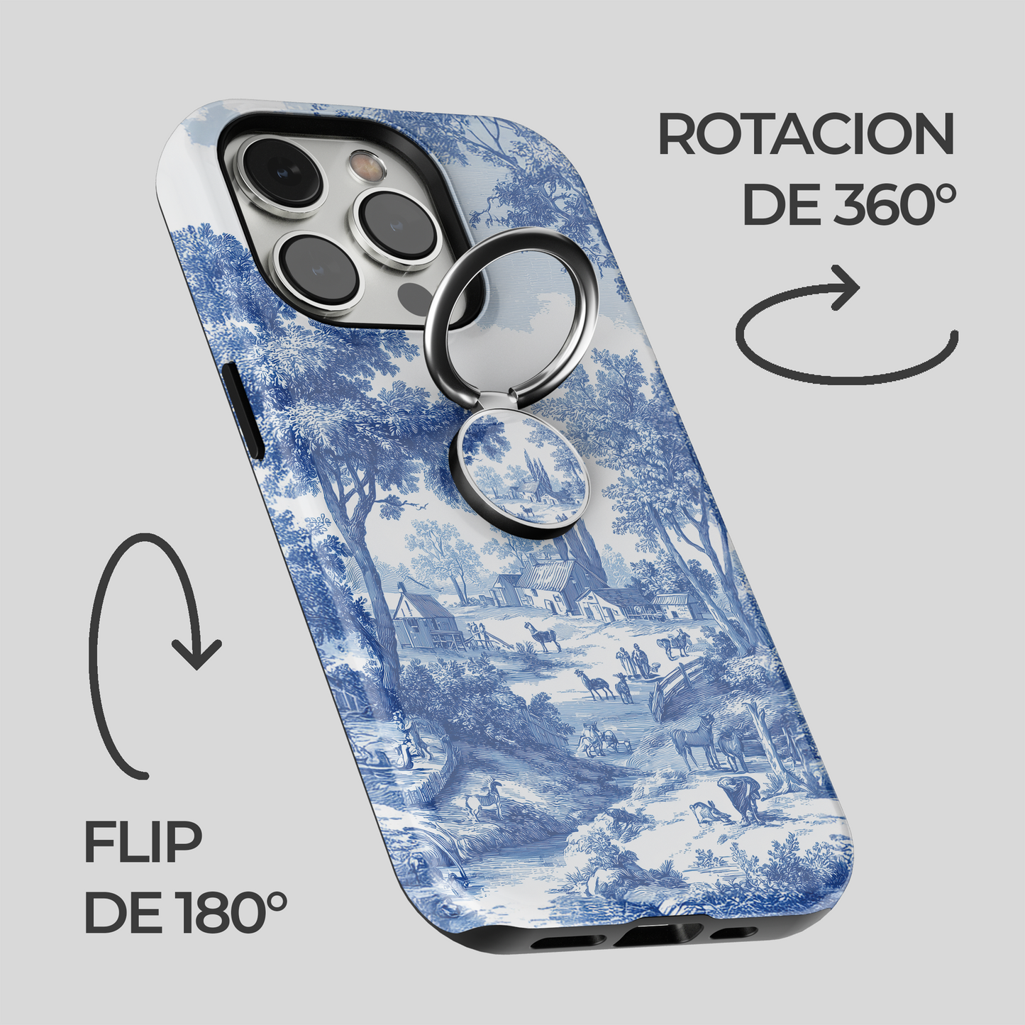 Soporte de anillo para celular Toile Chic