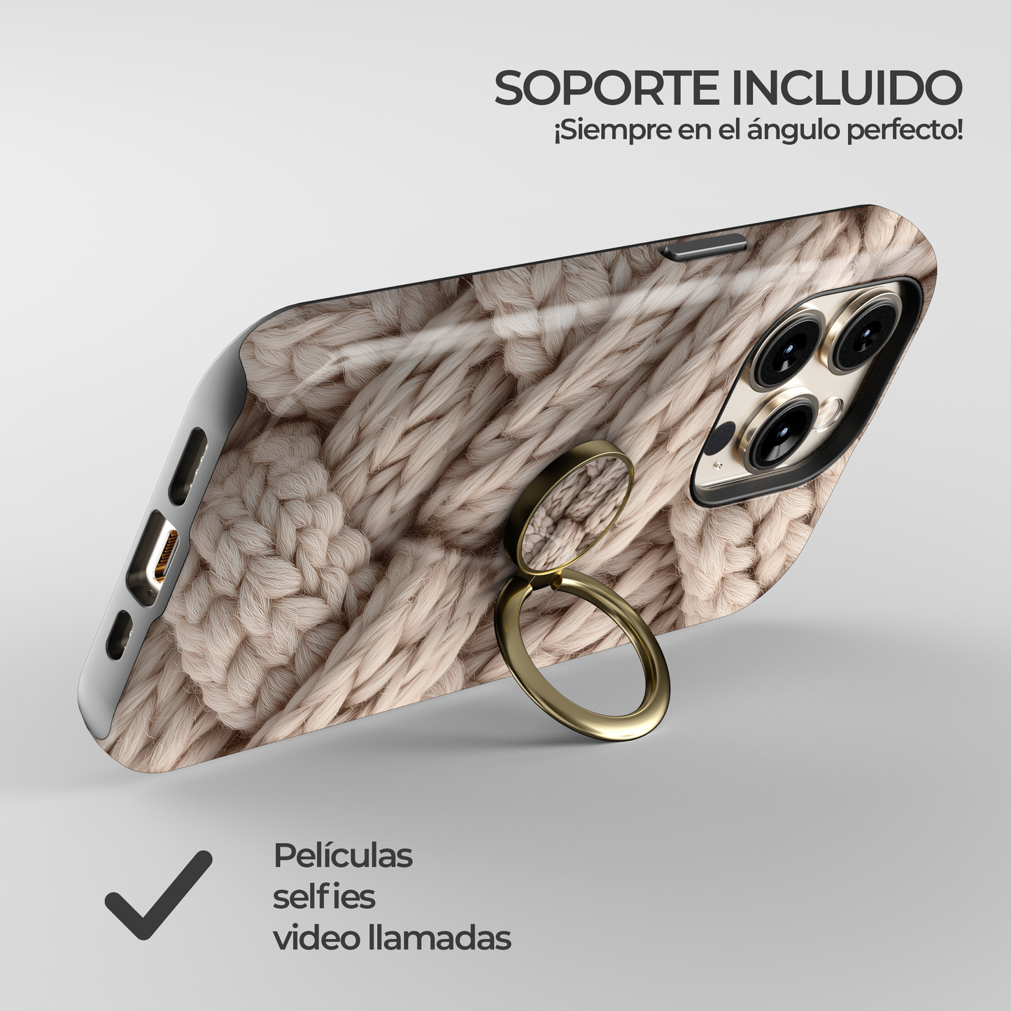 Soporte de anillo para celular Cozy Braid