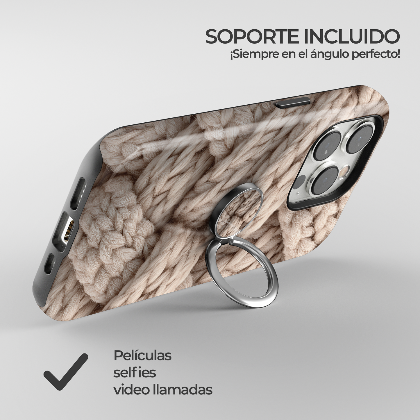 Soporte de anillo para celular Cozy Braid
