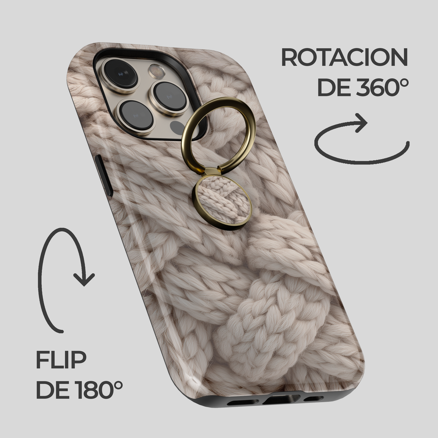 Soporte de anillo para celular Cozy Braid