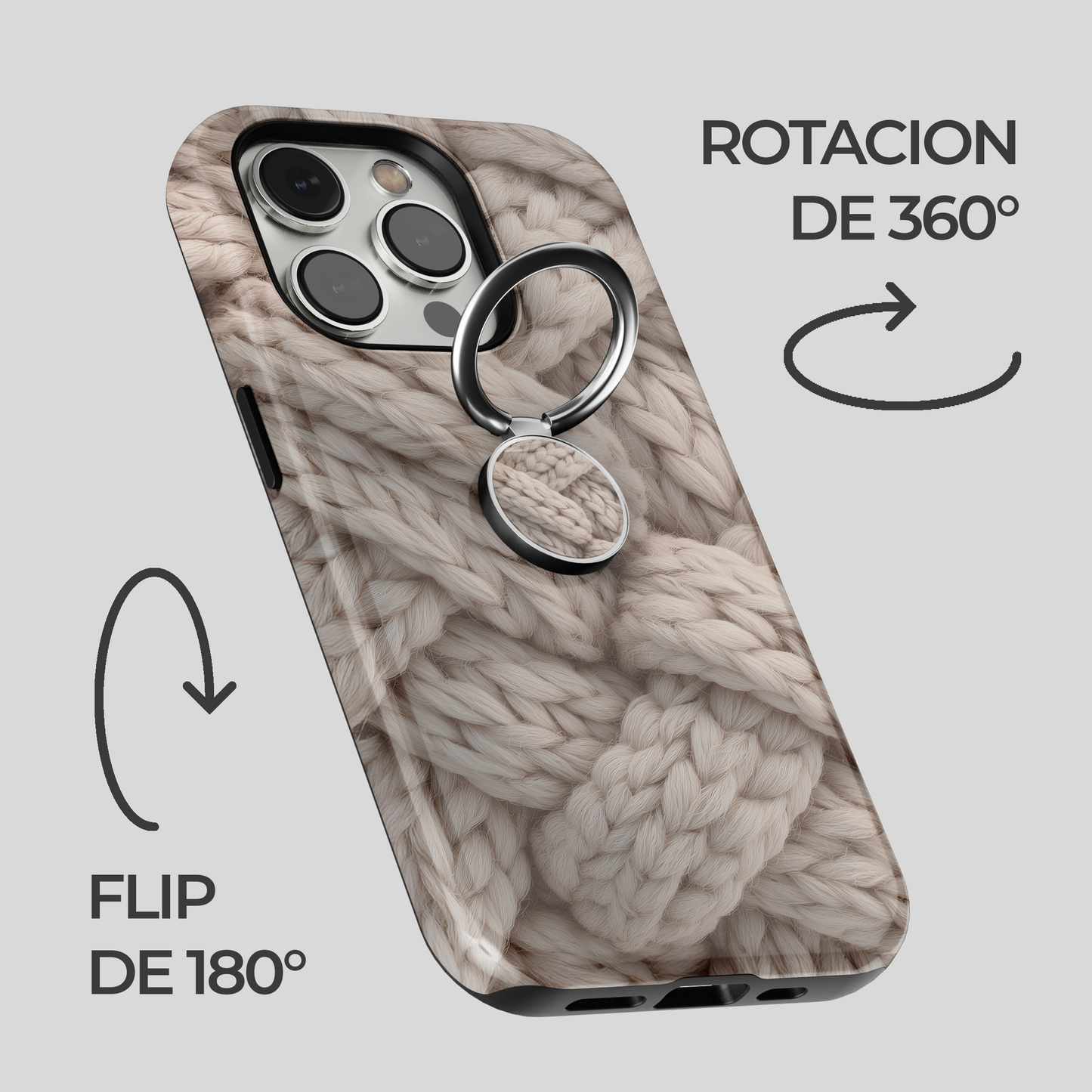 Soporte de anillo para celular Cozy Braid
