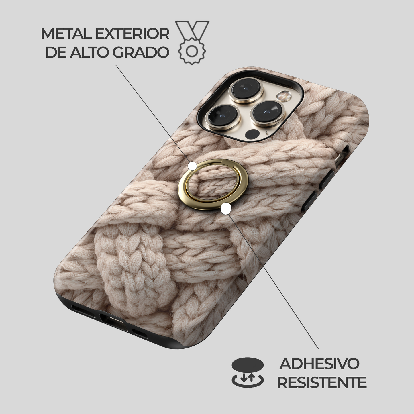 Soporte de anillo para celular Cozy Braid
