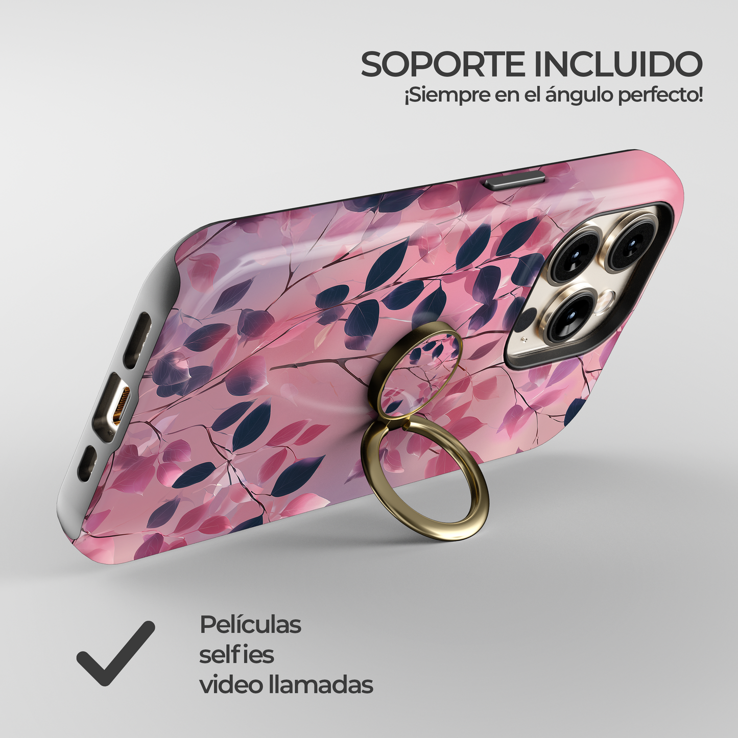 Soporte de anillo para celular Ethereal Bloom