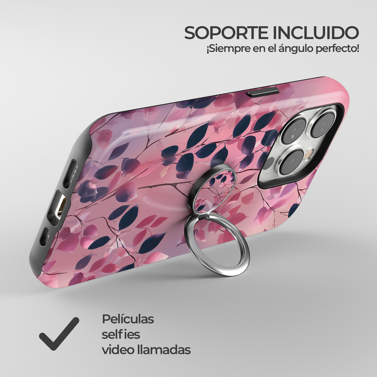 Soporte de anillo para celular Ethereal Bloom