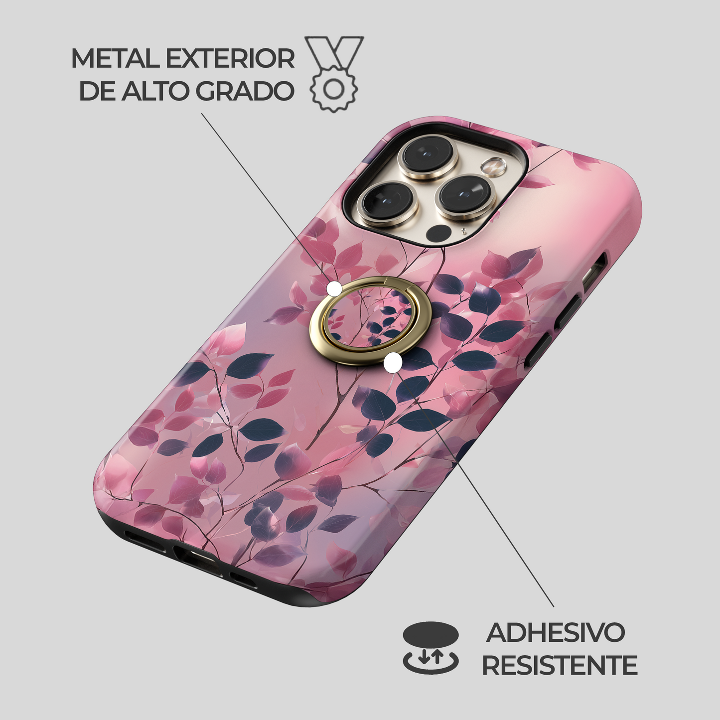 Soporte de anillo para celular Ethereal Bloom