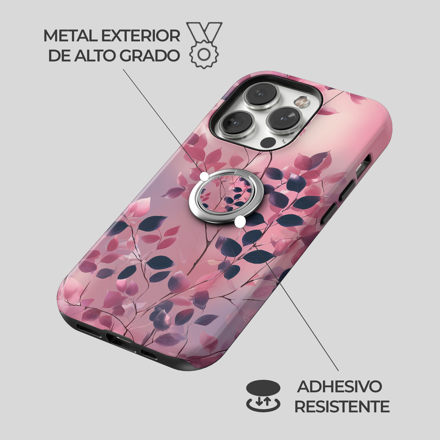 Soporte de anillo para celular Ethereal Bloom