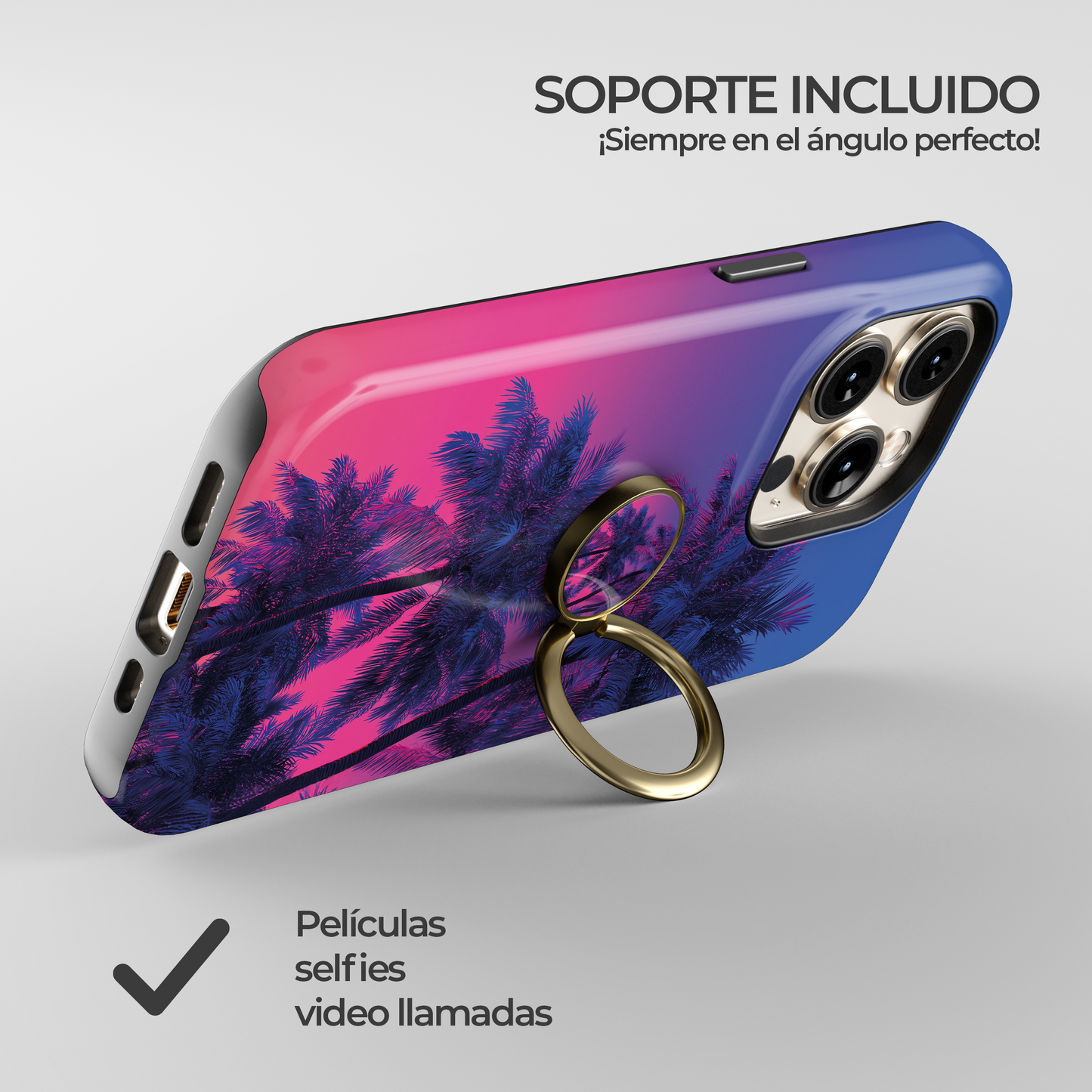 Soporte de anillo para celular Miami Vibe