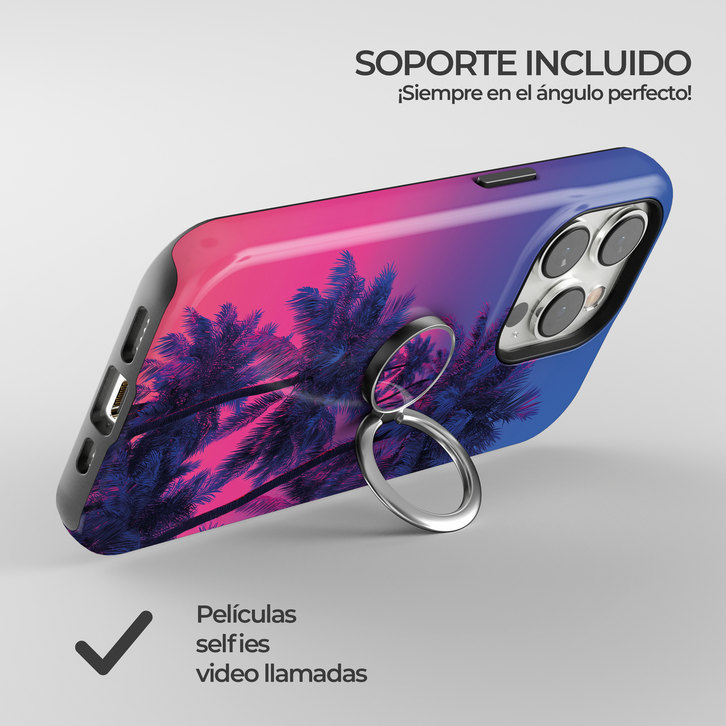 Soporte de anillo para celular Miami Vibe