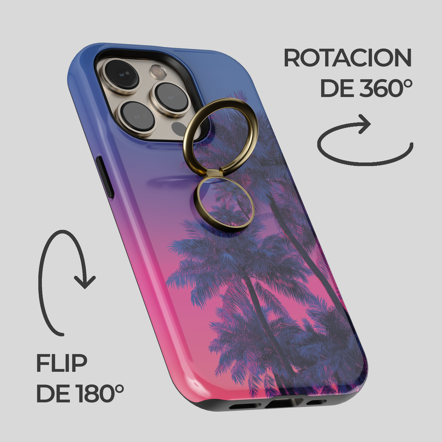 Soporte de anillo para celular Miami Vibe