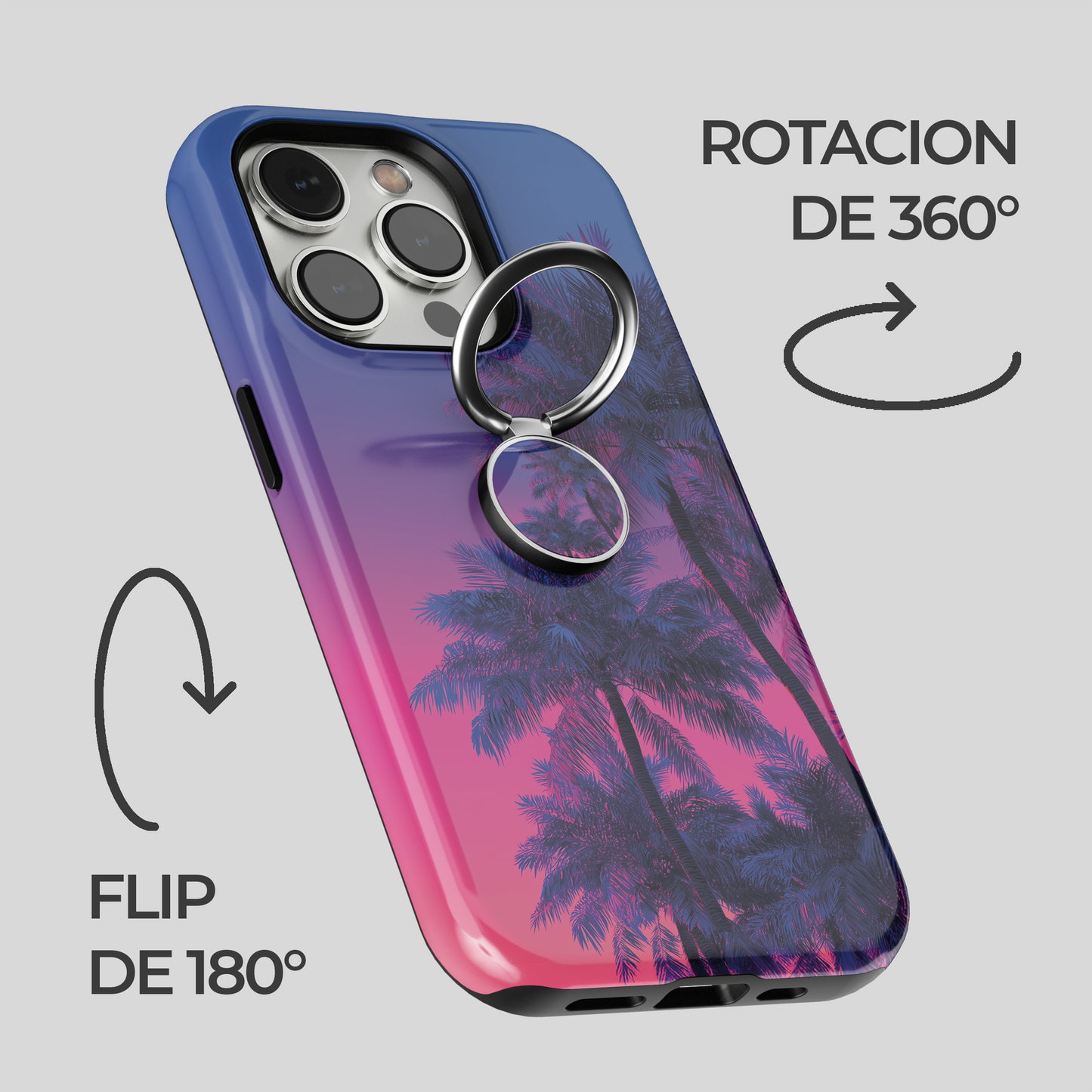 Soporte de anillo para celular Miami Vibe