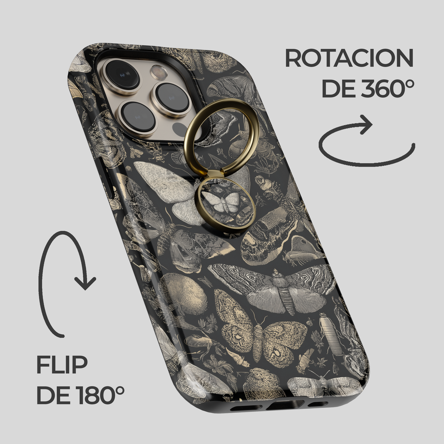 Soporte de anillo para celular Cabinet Moth