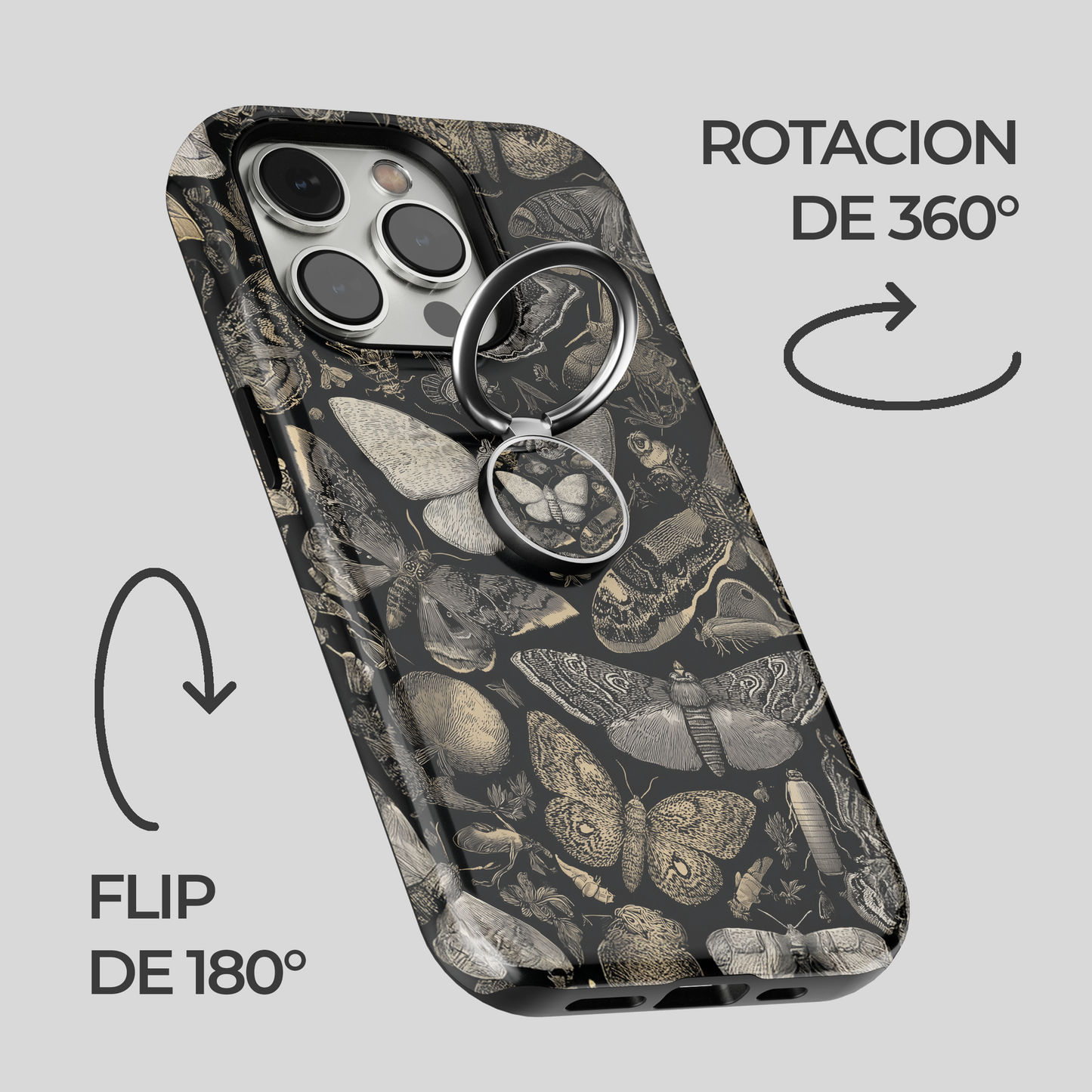 Soporte de anillo para celular Cabinet Moth