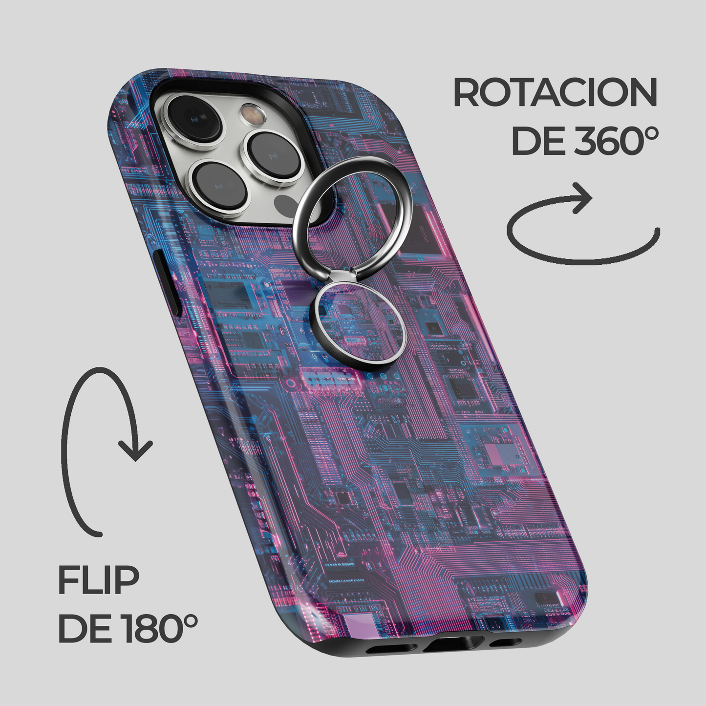 Soporte de anillo para celular Cyber Matrix
