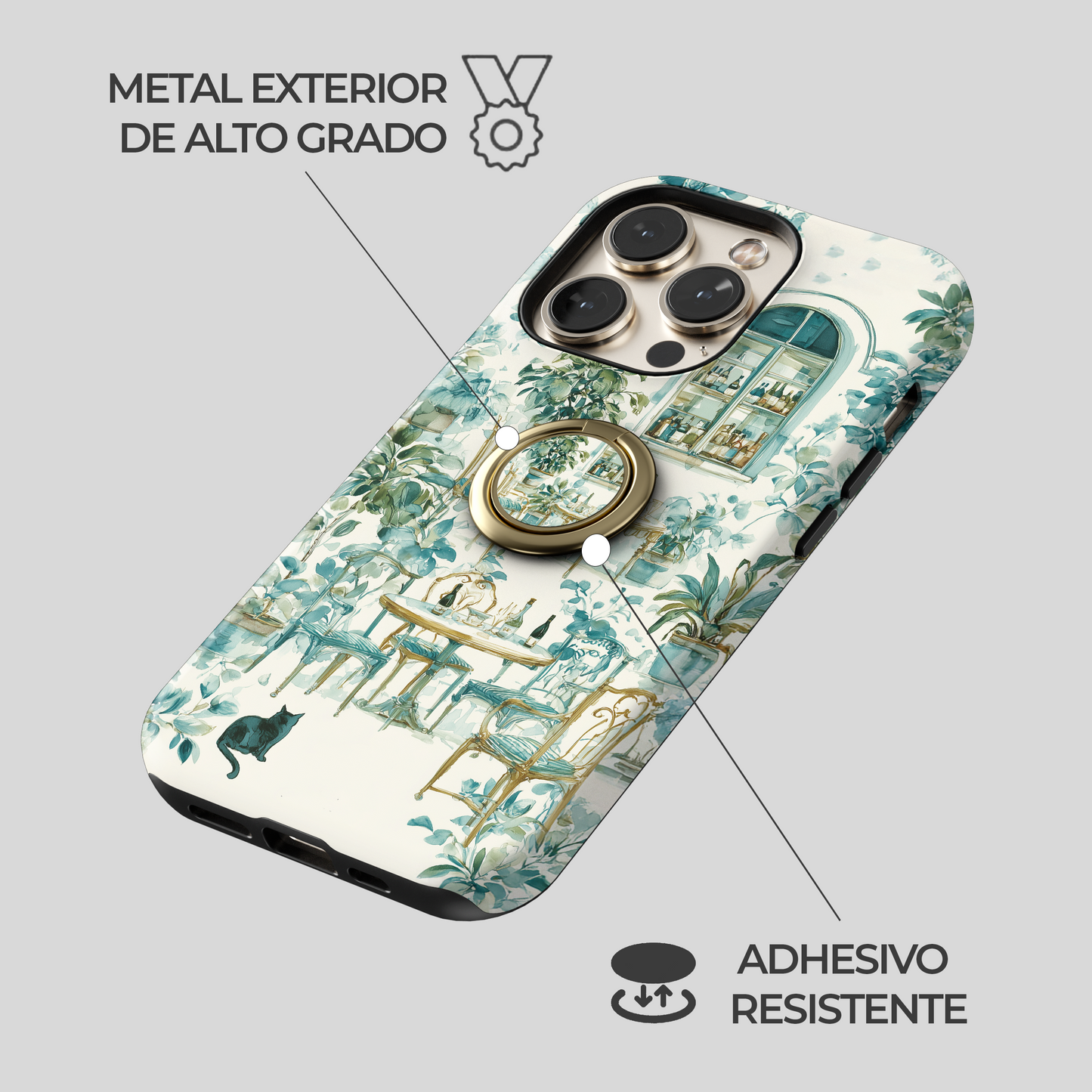Soporte de anillo para celular Secret Garden