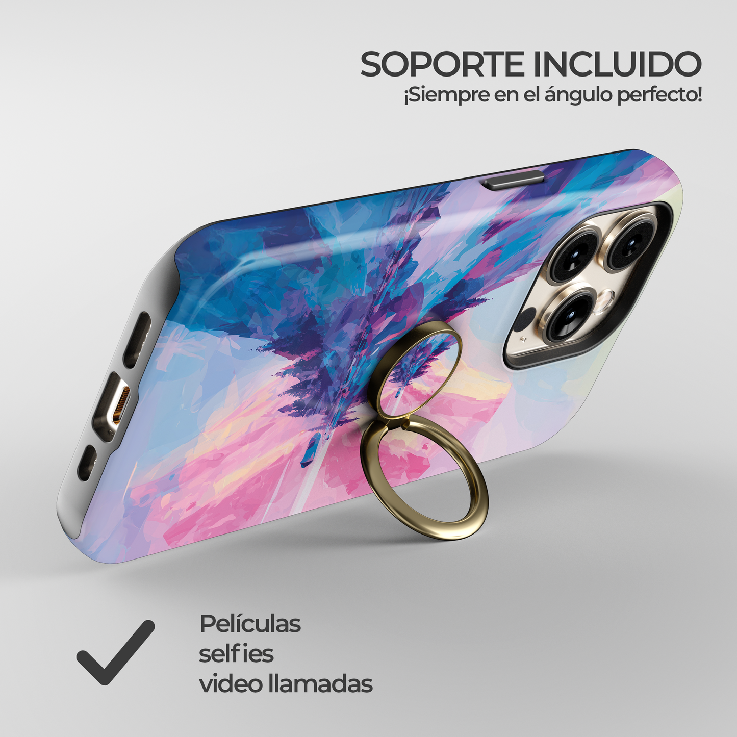 Soporte de anillo para celular Pastel Peak