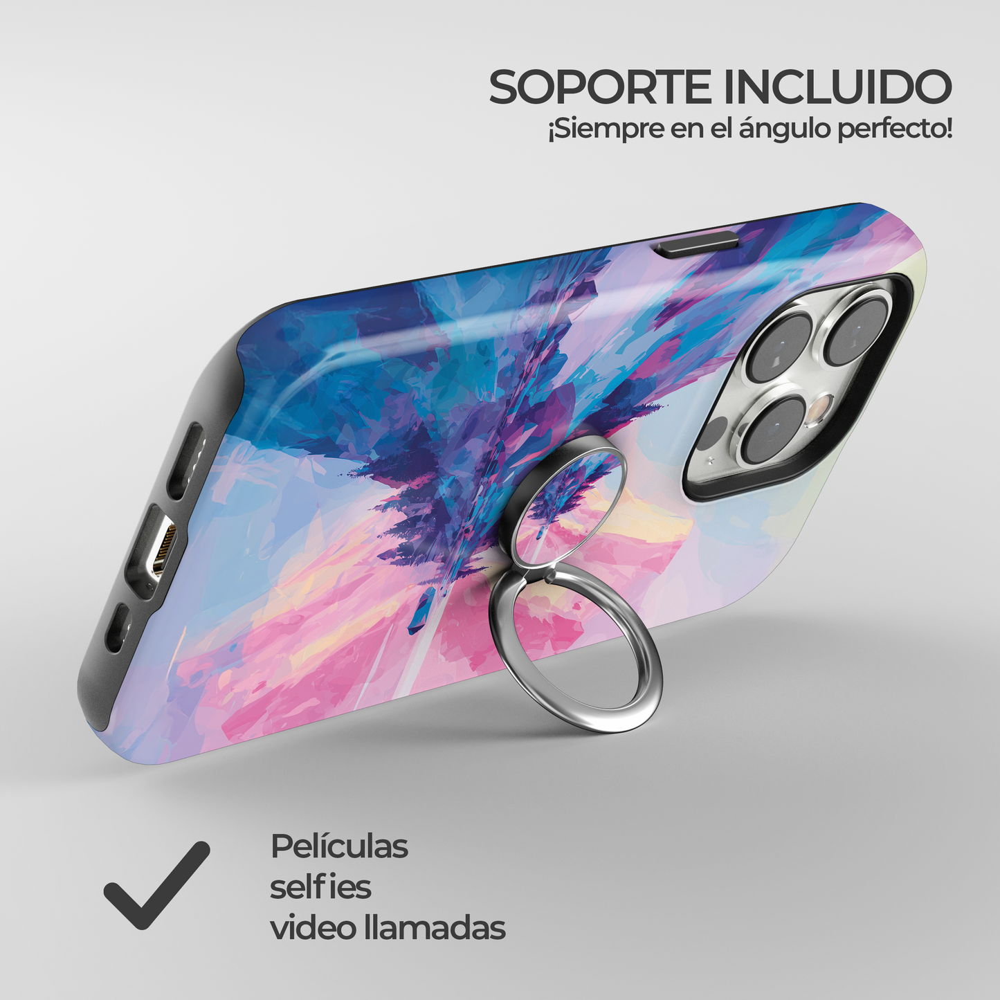 Soporte de anillo para celular Pastel Peak