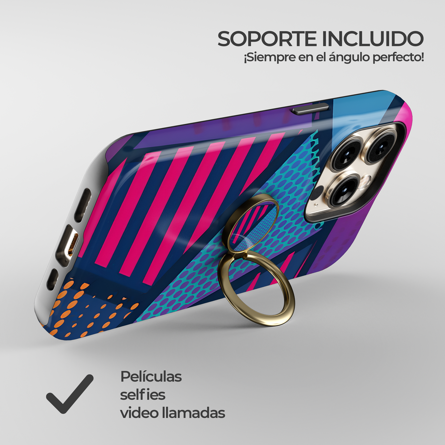 Soporte de anillo para celular Cosmos Vibrante