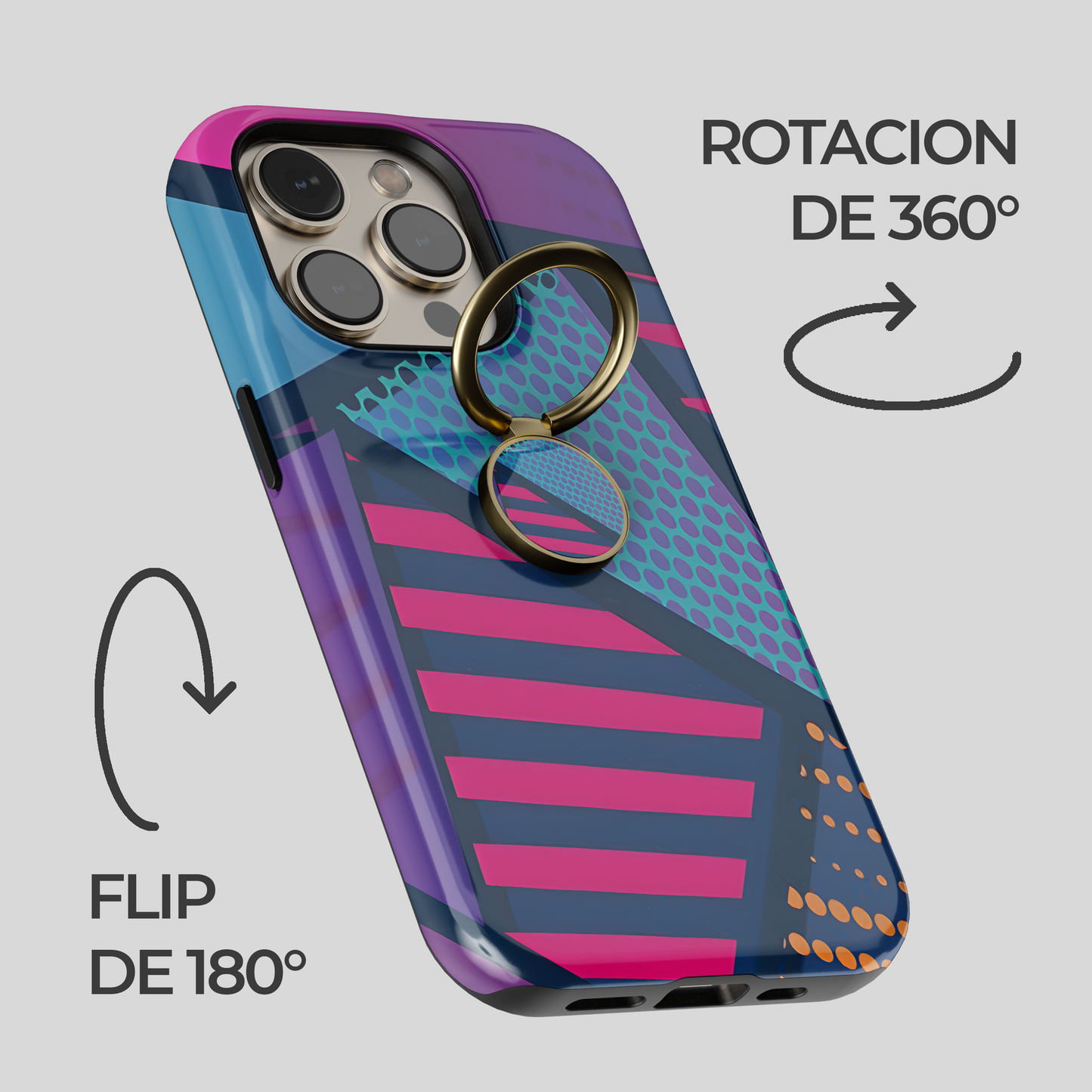 Soporte de anillo para celular Cosmos Vibrante