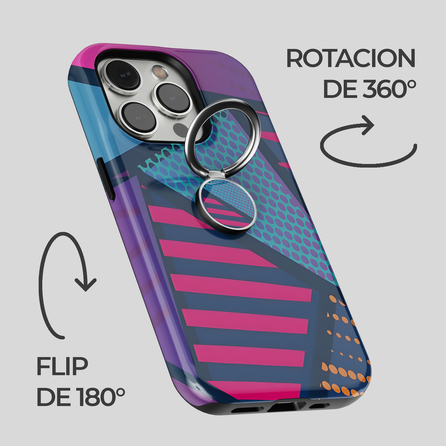 Soporte de anillo para celular Cosmos Vibrante