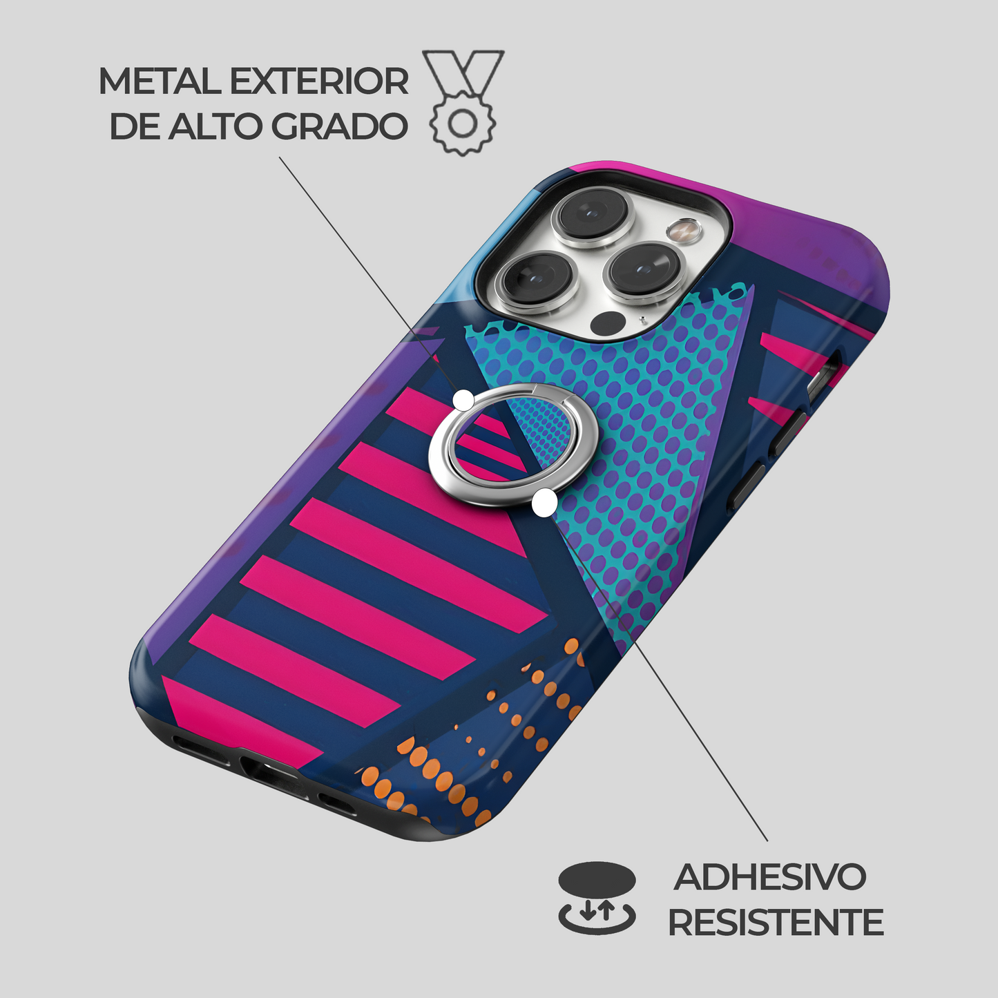 Soporte de anillo para celular Cosmos Vibrante