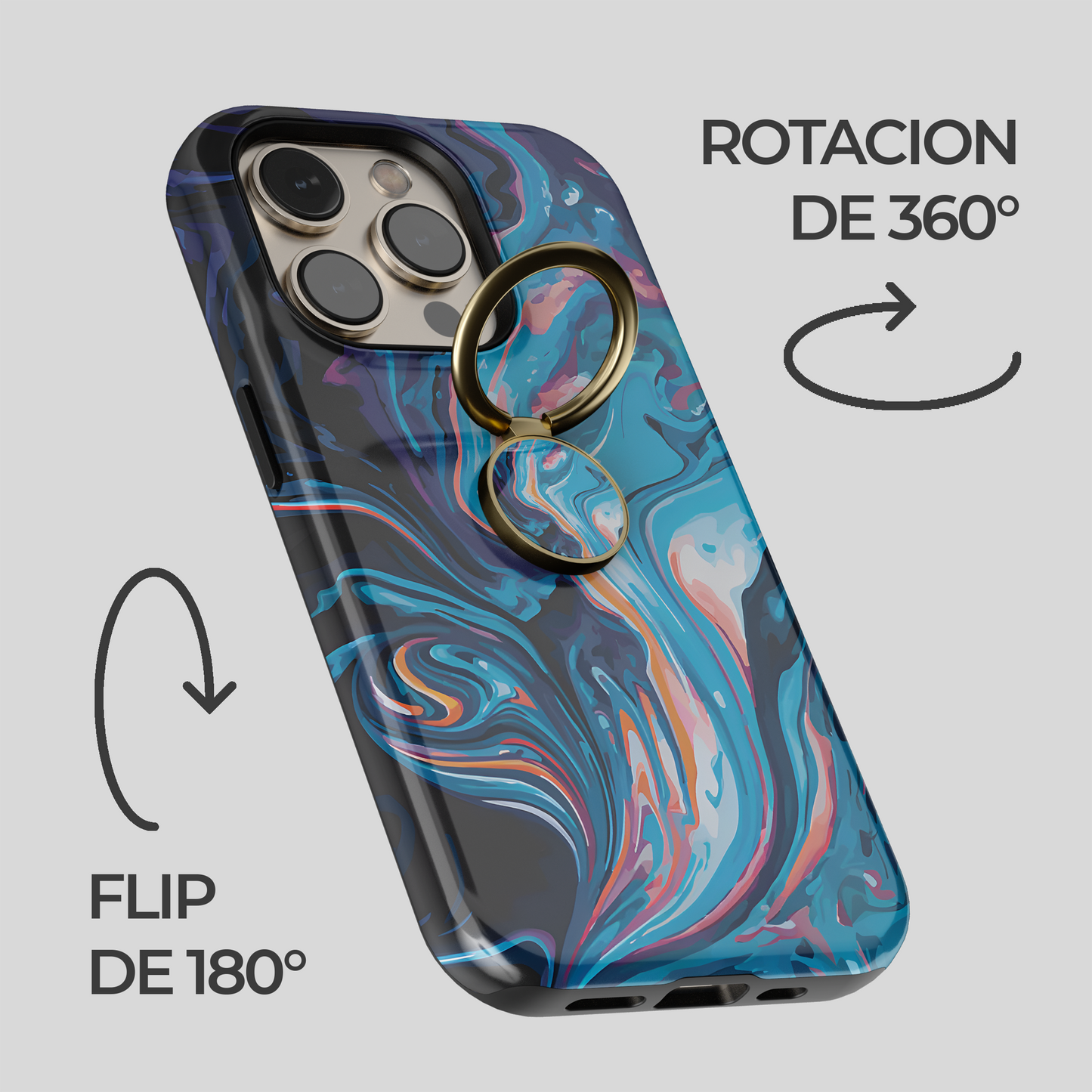 Soporte de anillo para celular Tormenta Galáctica