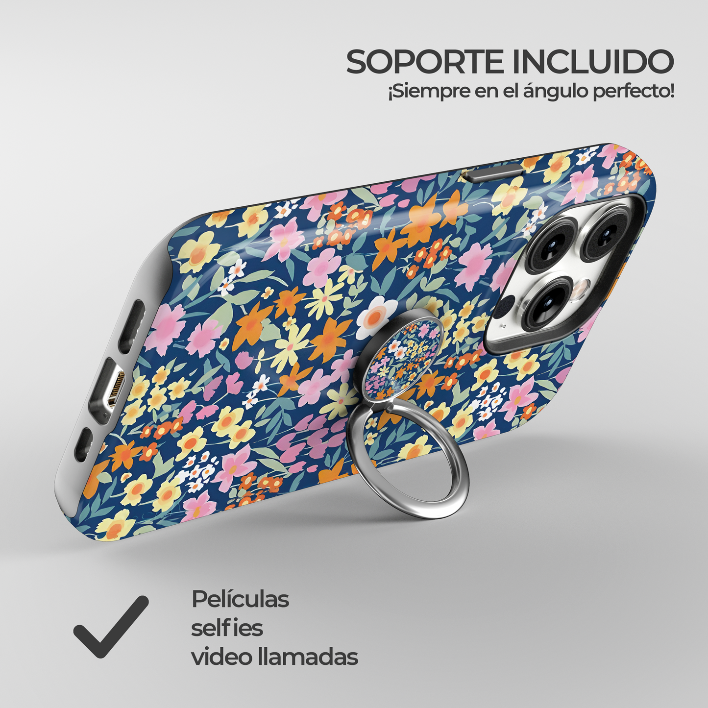 Soporte de anillo para celular Blue Charm